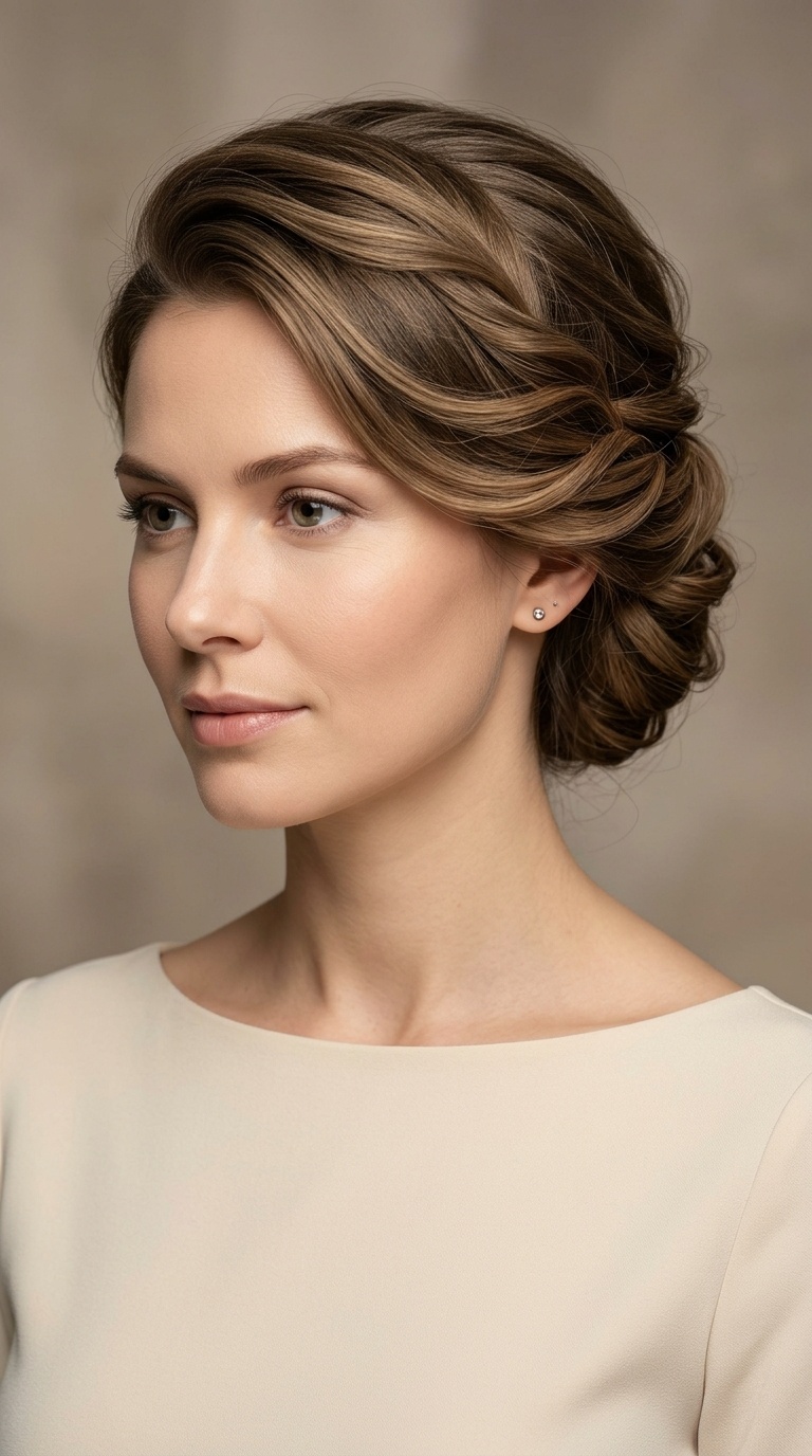 Side-Swept French Twist