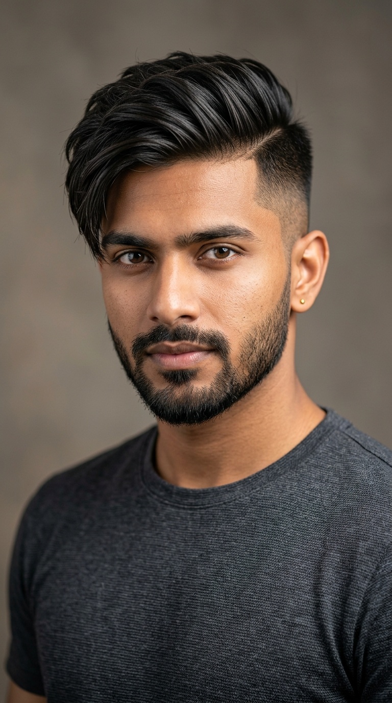 Side-Swept Fringe with Undercut