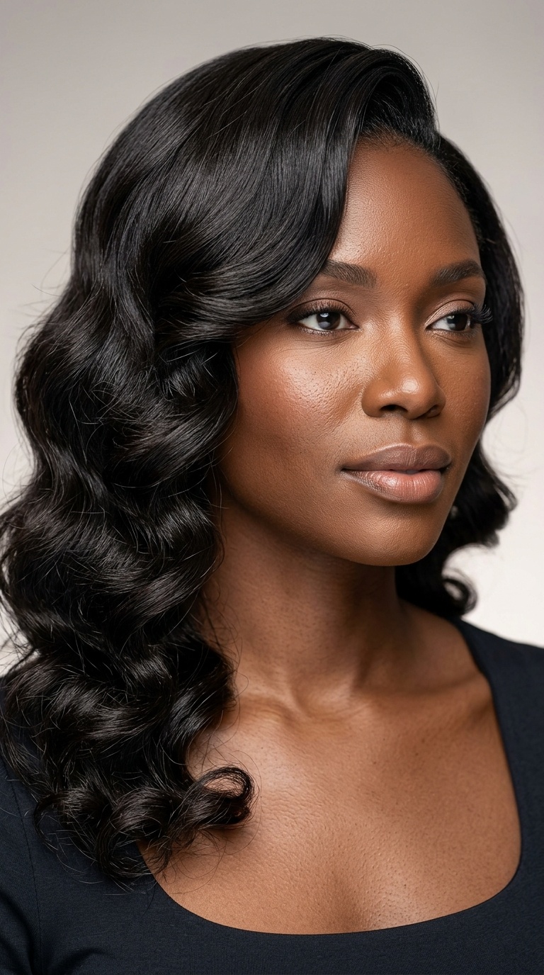 Side-Swept Glamour Waves