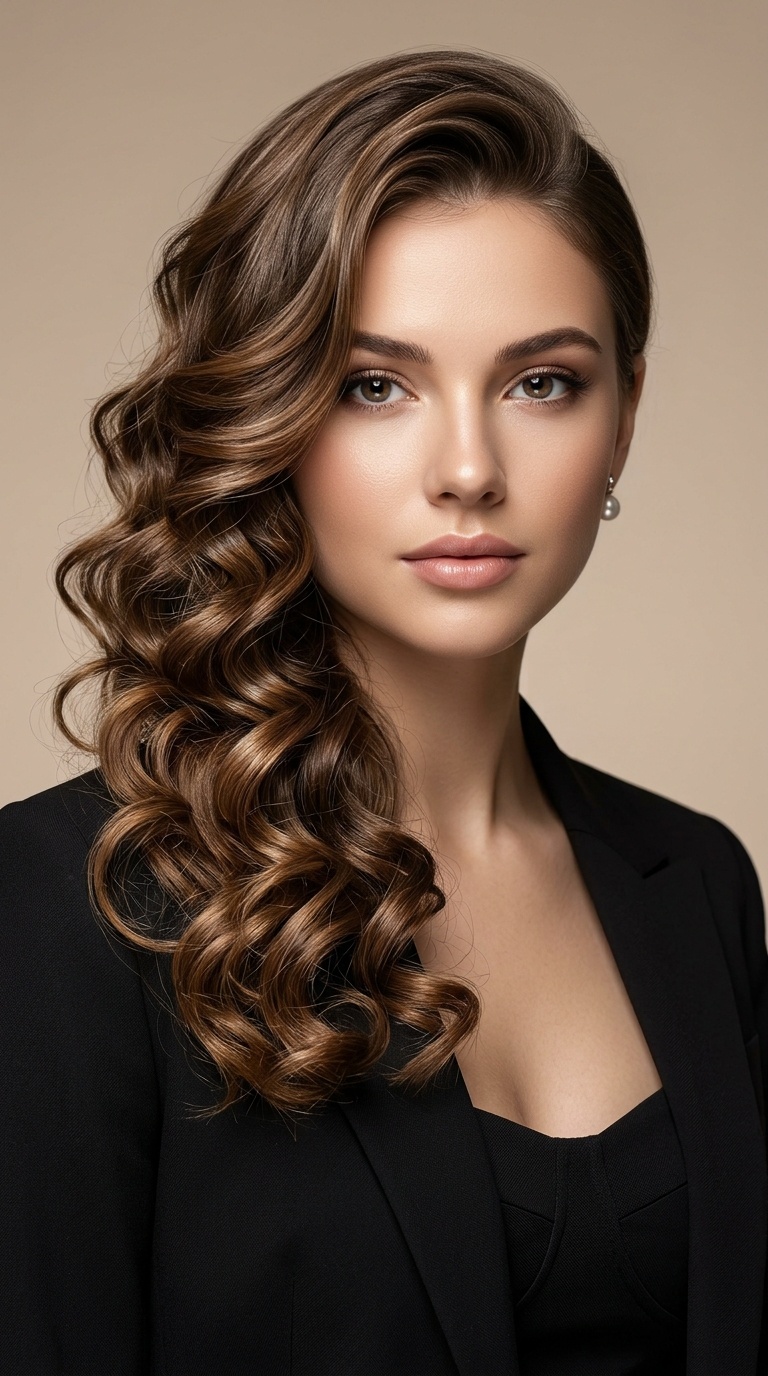 Side-Swept Glamour Waves