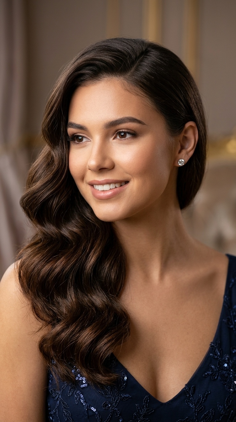 Side-Swept Glamour Waves