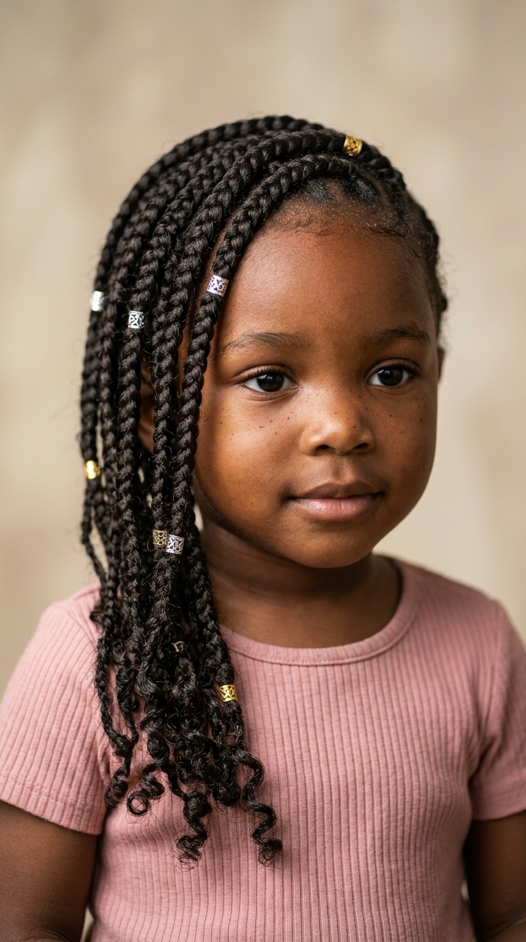 Side-Swept Goddess Braids