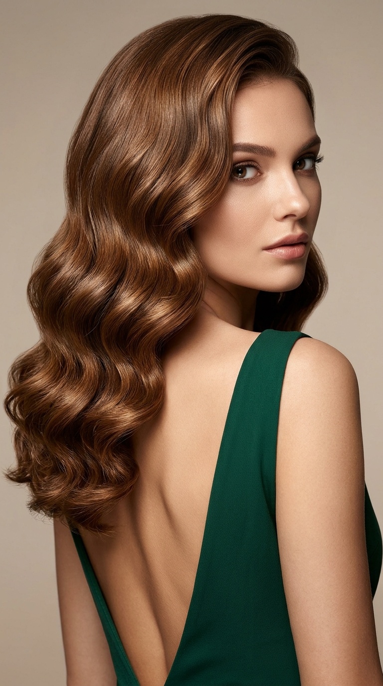 Side-Swept Hollywood Waves