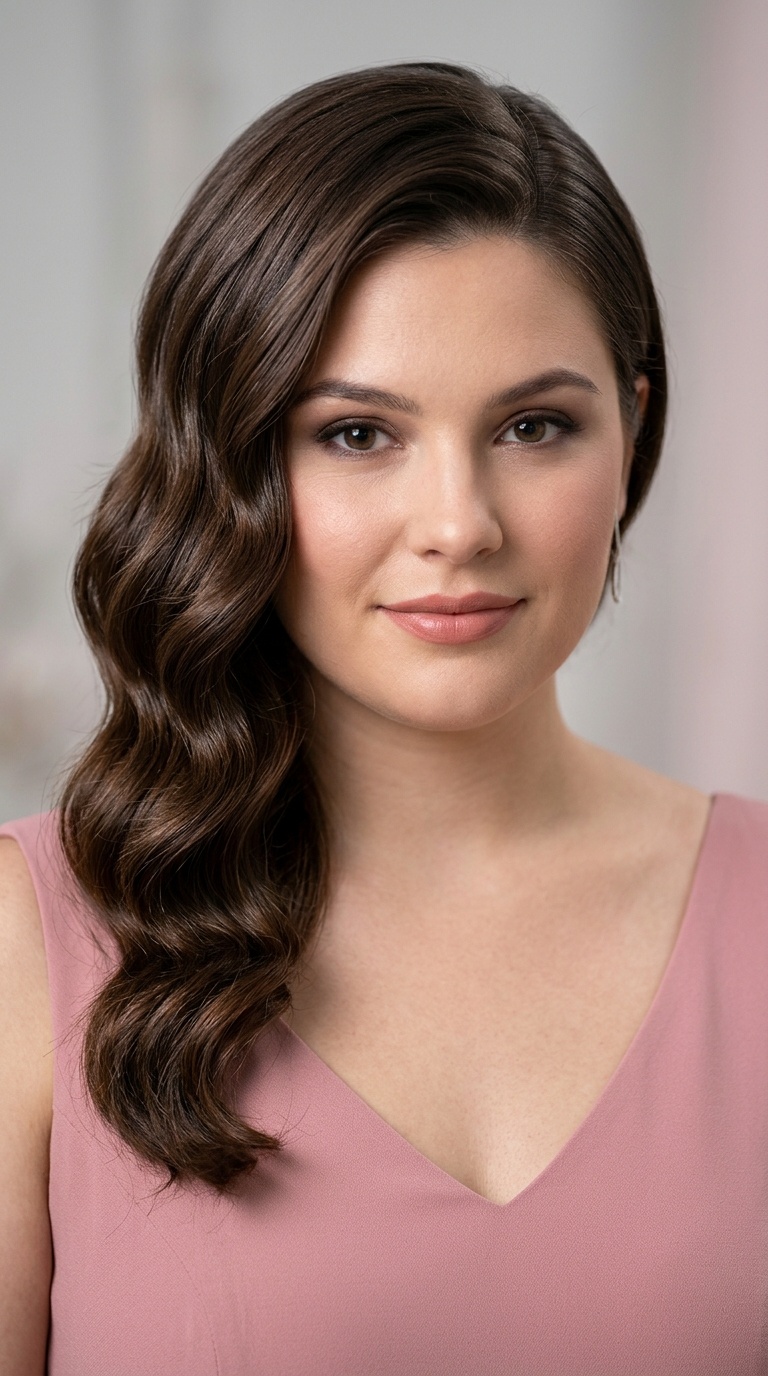 Side-Swept Hollywood Waves