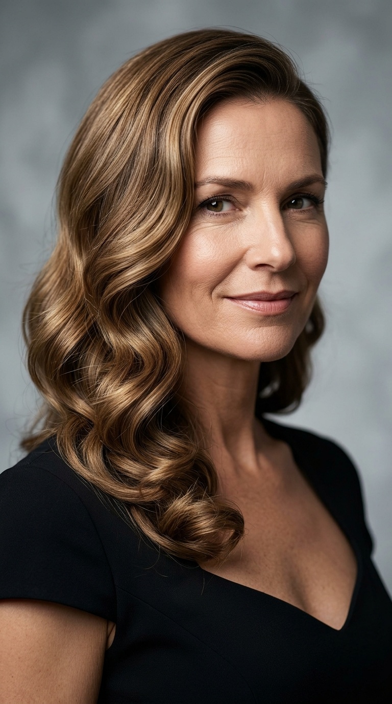 Side-Swept Hollywood Waves
