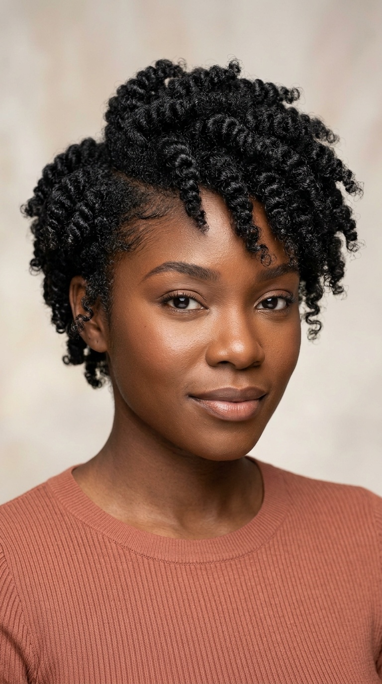 Side-Swept Mini Puff