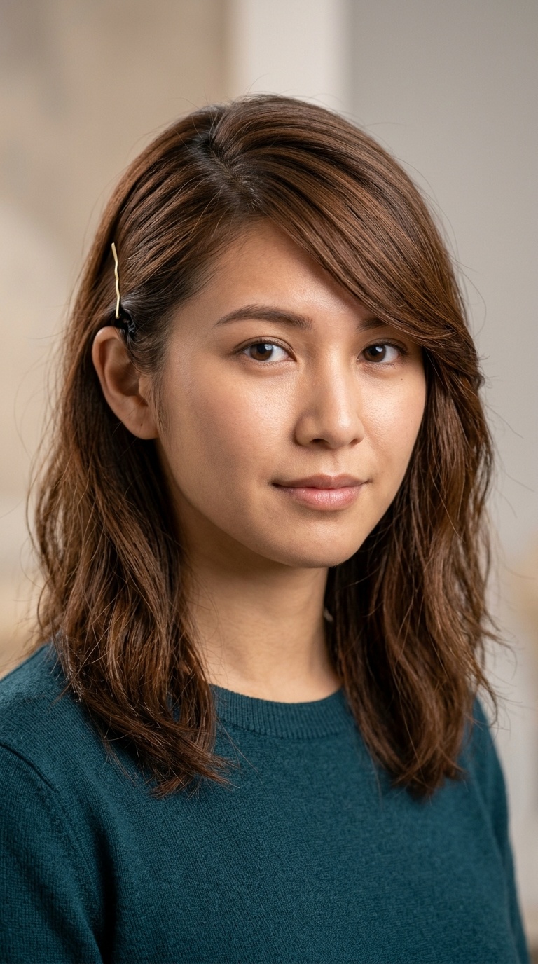 Side-Swept Pin Back