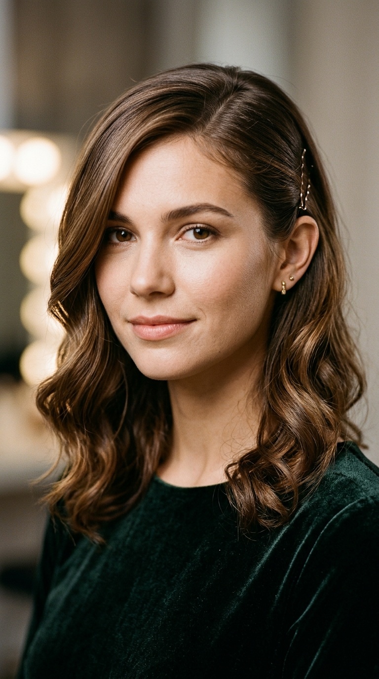 Side-Swept Pin-Back