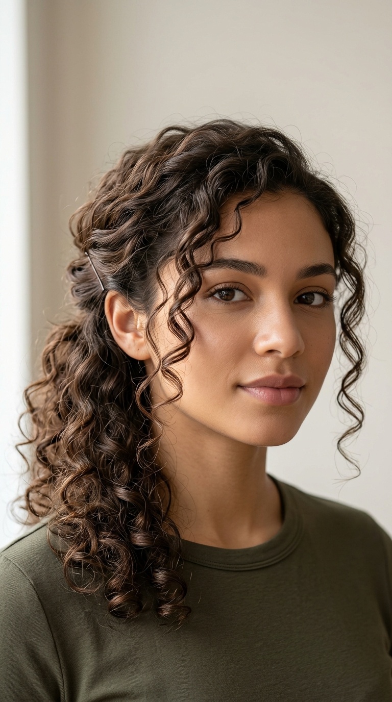 Side-Swept Pin Back
