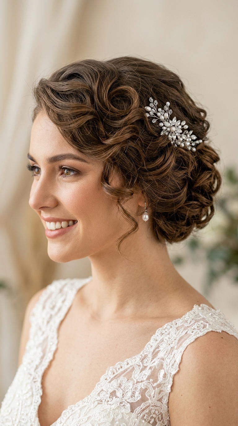 Side-Swept Pin-Curls