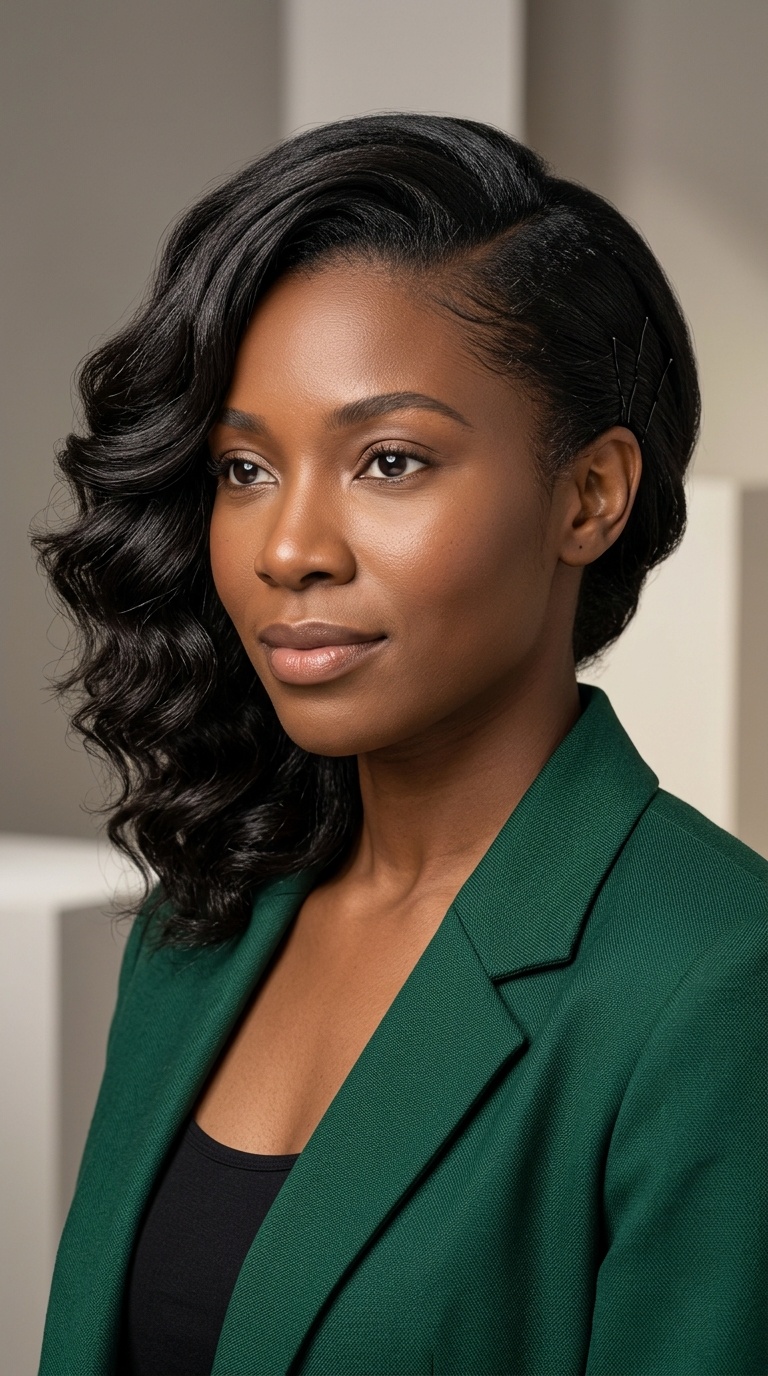 Side-Swept Pinned Waves