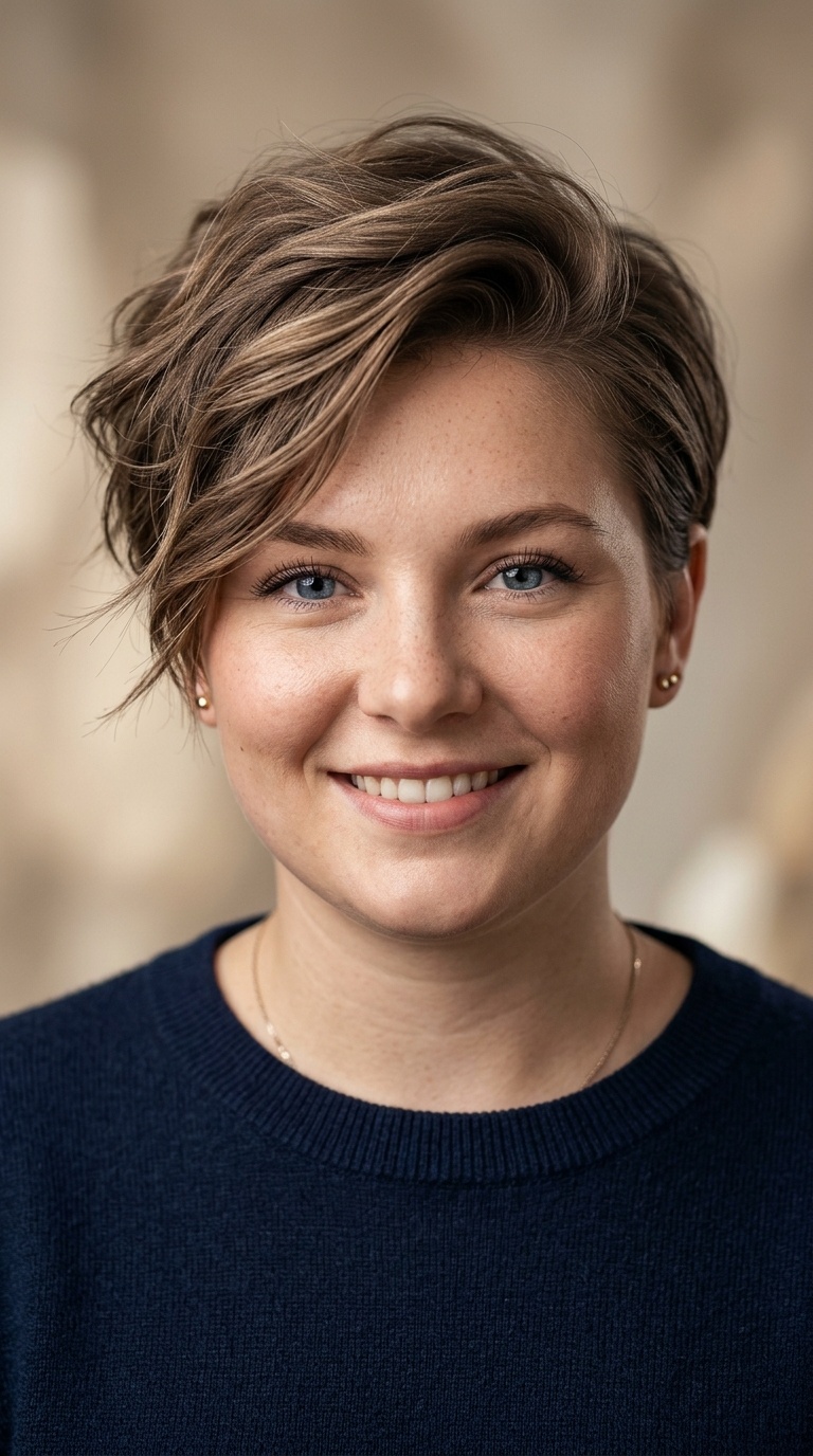 Side-Swept Pixie Cut