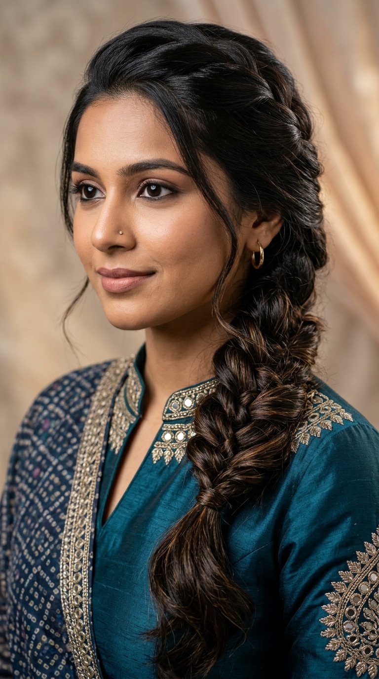 Side-Swept Pull-Through Braid