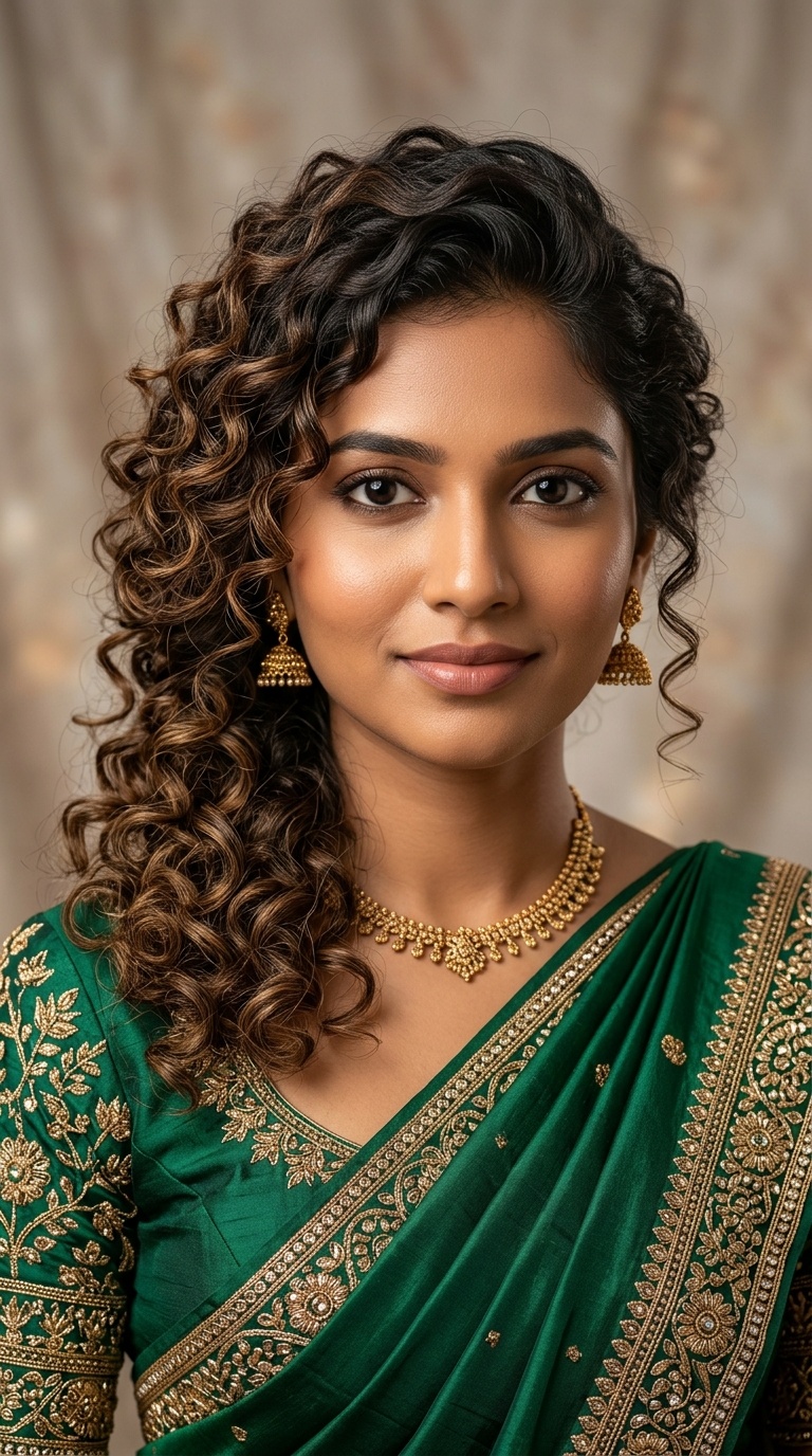 Side-Swept Ringlets