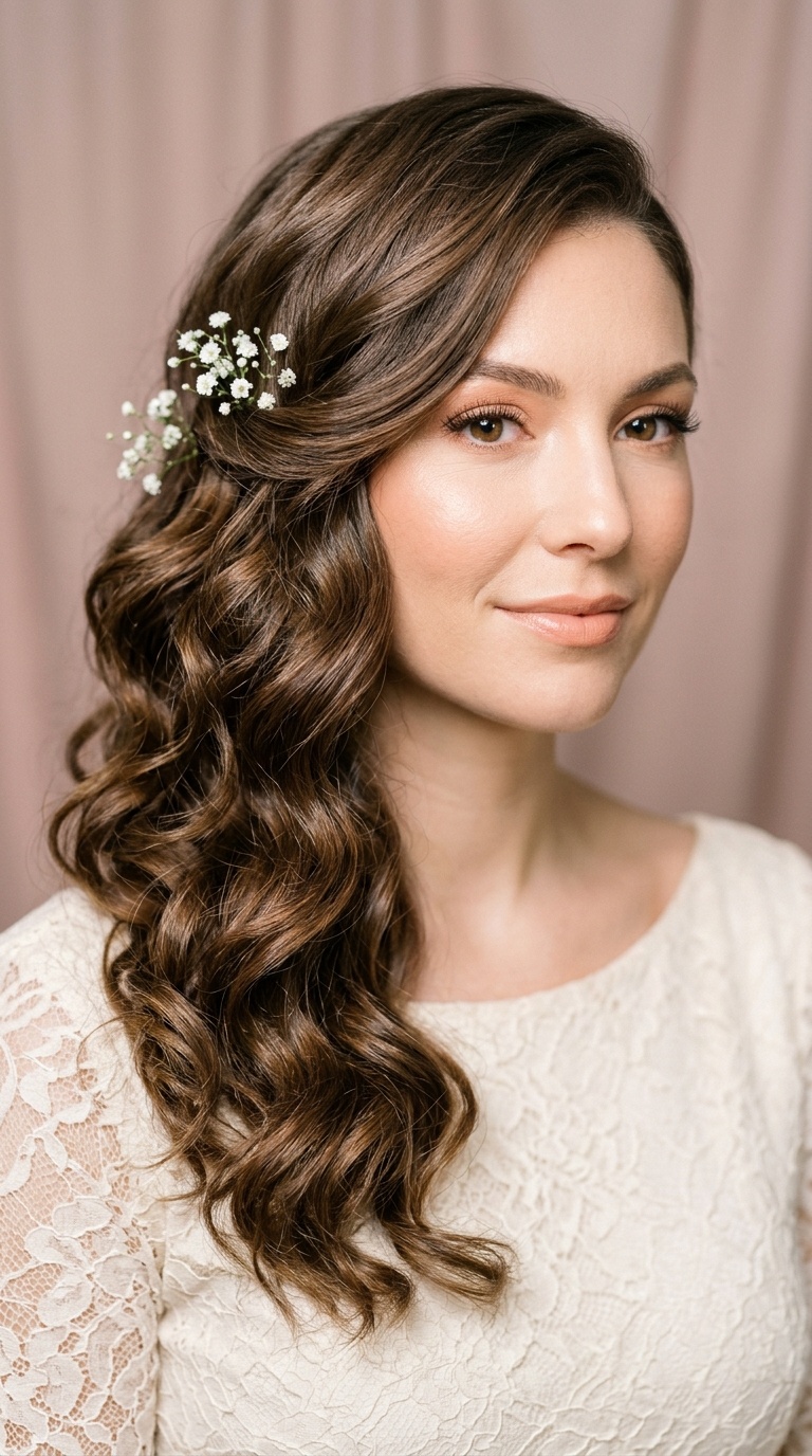 Side-Swept Romantic Waves