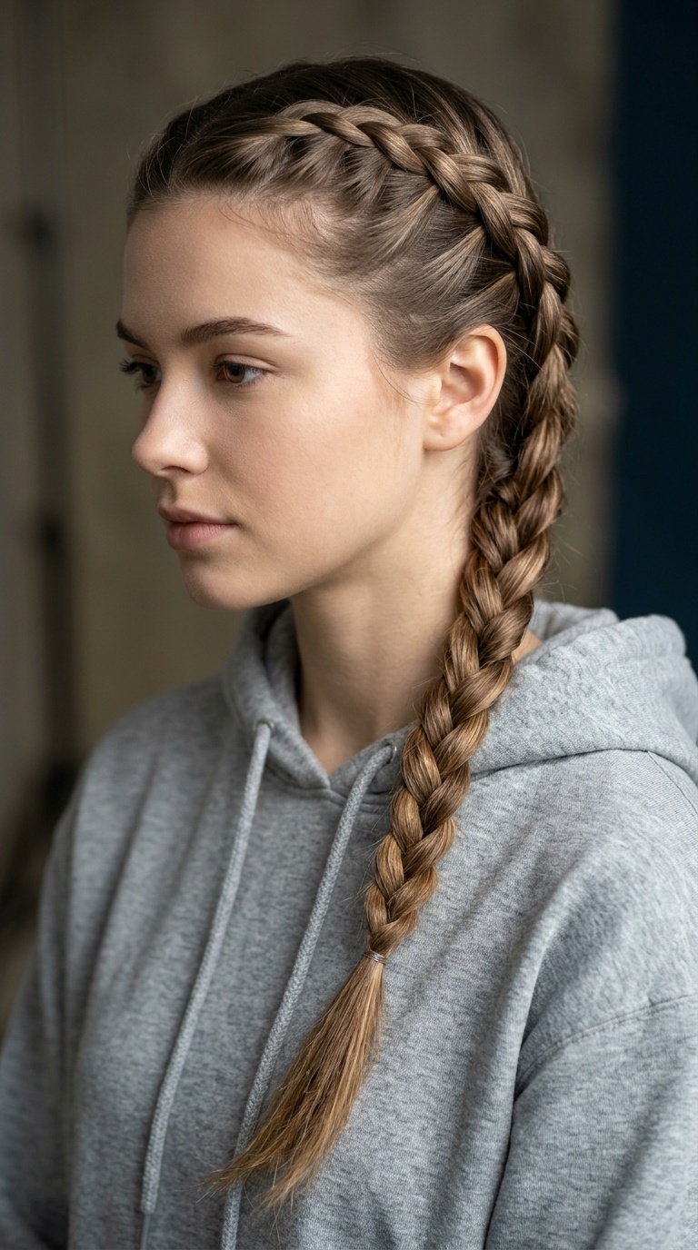 Side-Swept Rope Braid