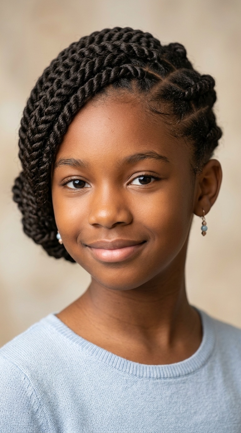 Side-Swept Rope Twists