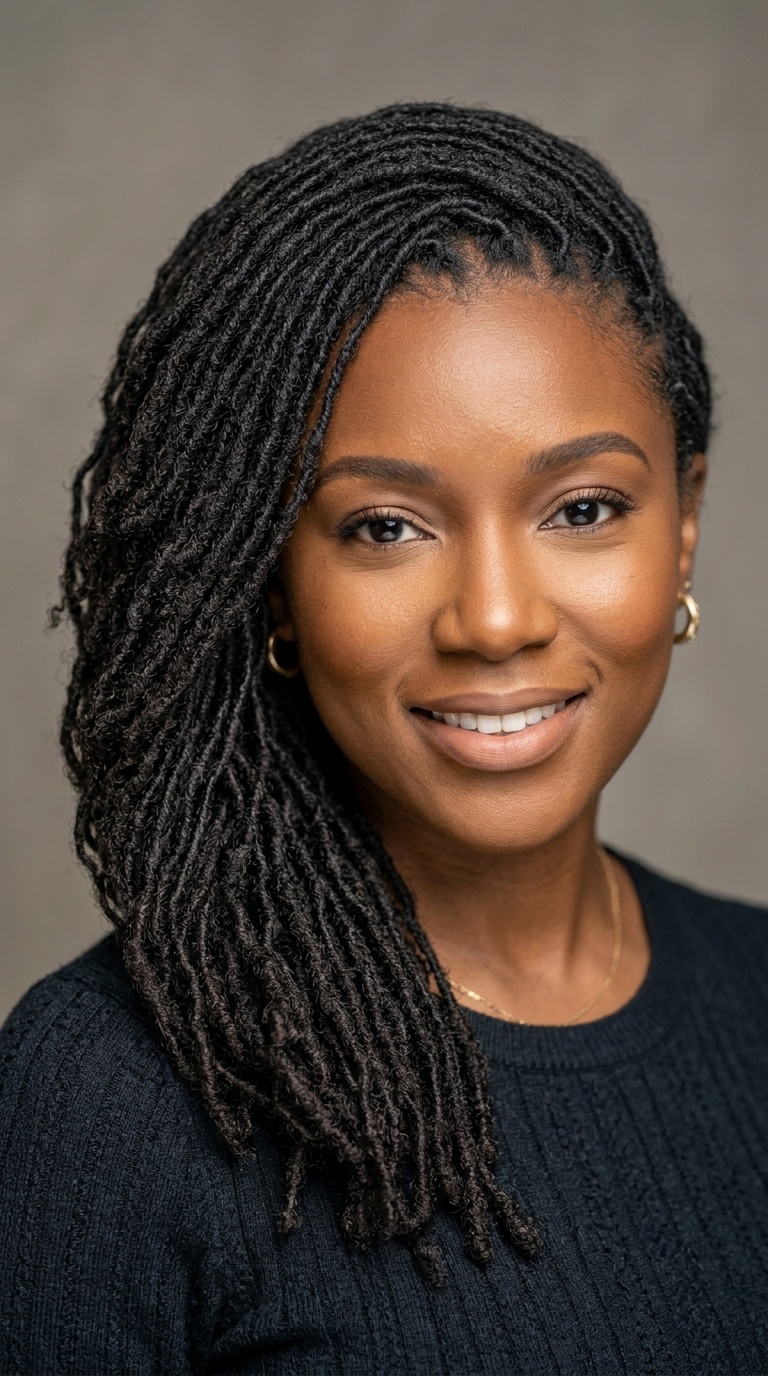 Side-Swept Sisterlocks