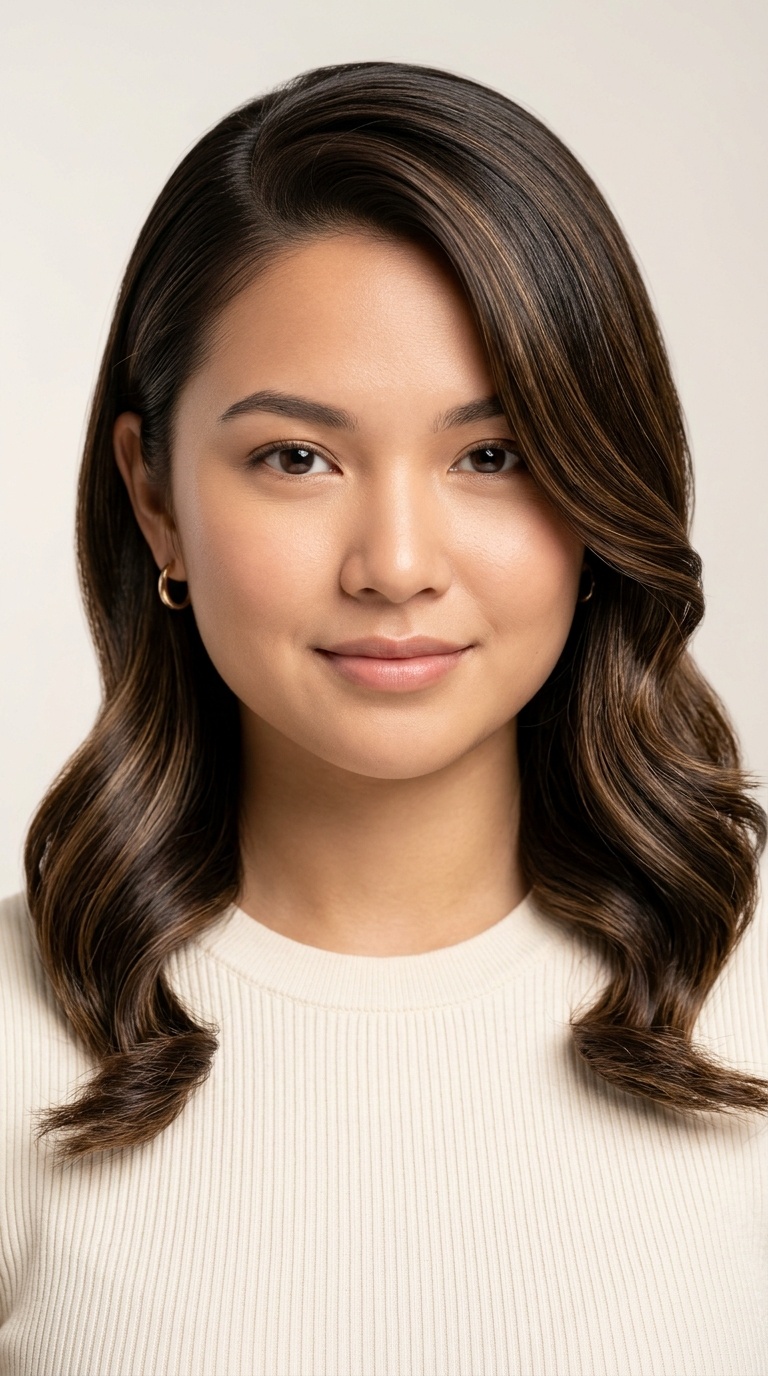 Side-Swept Sleek Waves