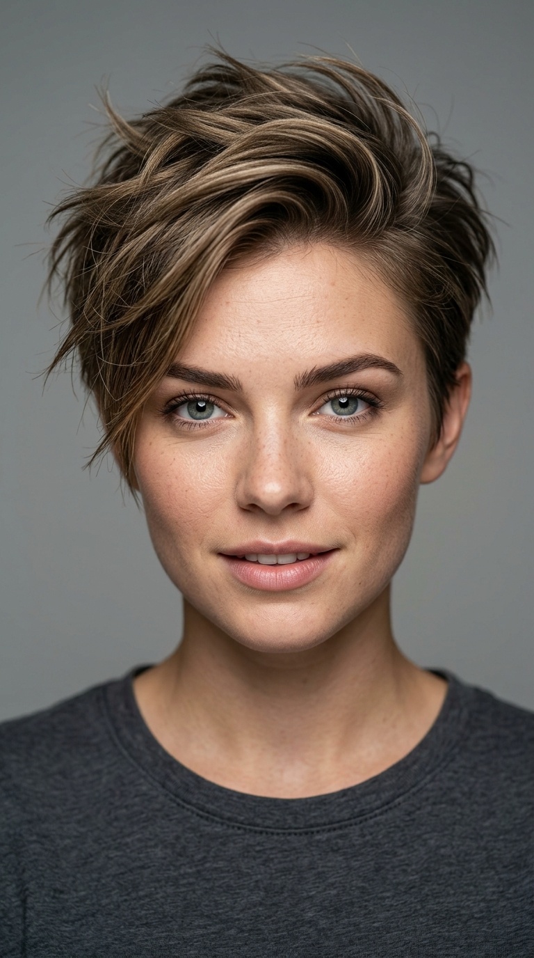 Side-Swept Spiky Quiff