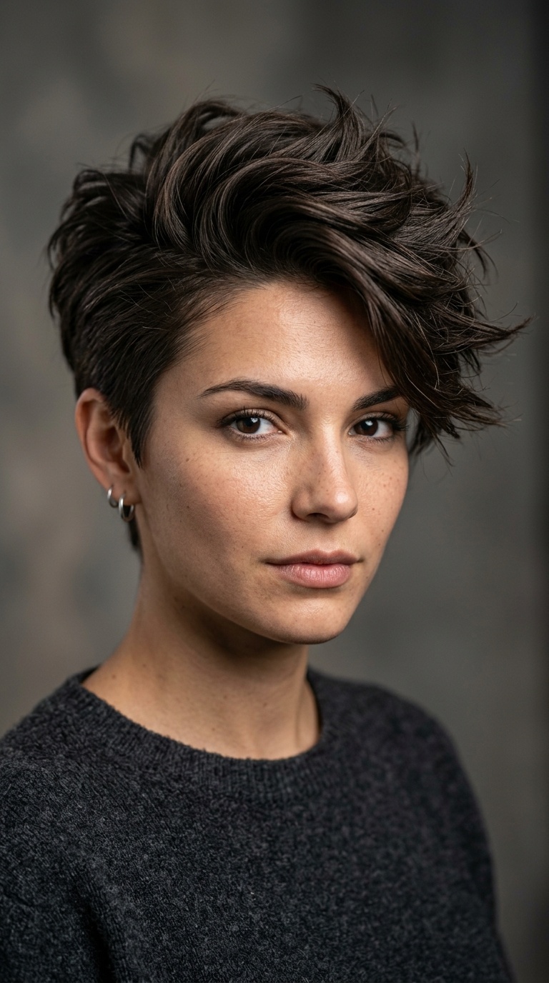 Side-Swept Spiky Quiff