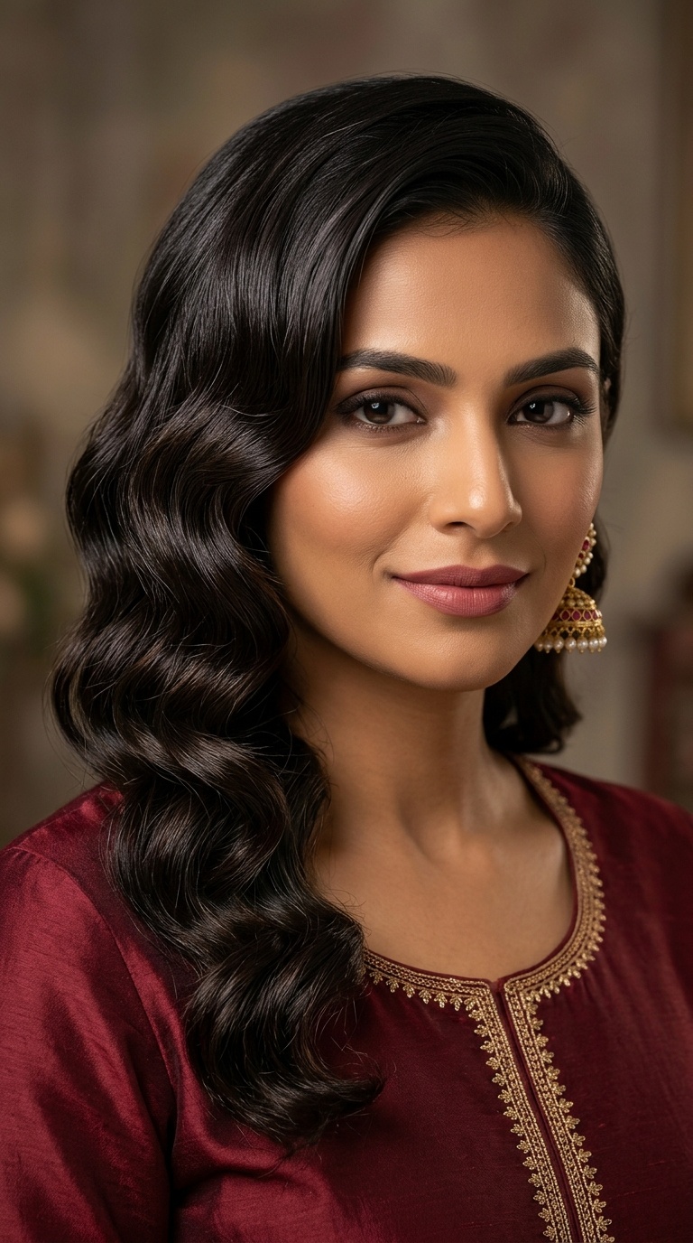 Side-Swept Vintage Waves