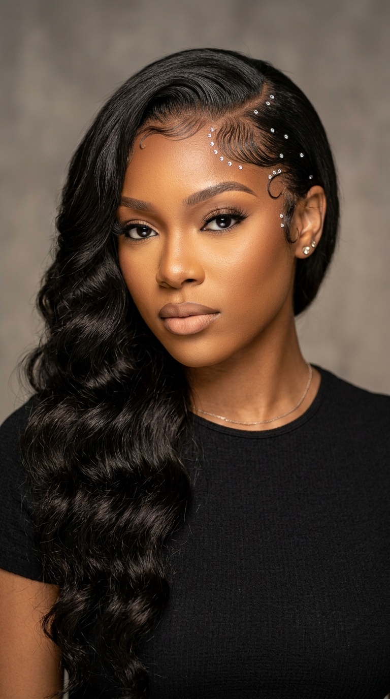 Side-Swept Waves with Gemstone Edges