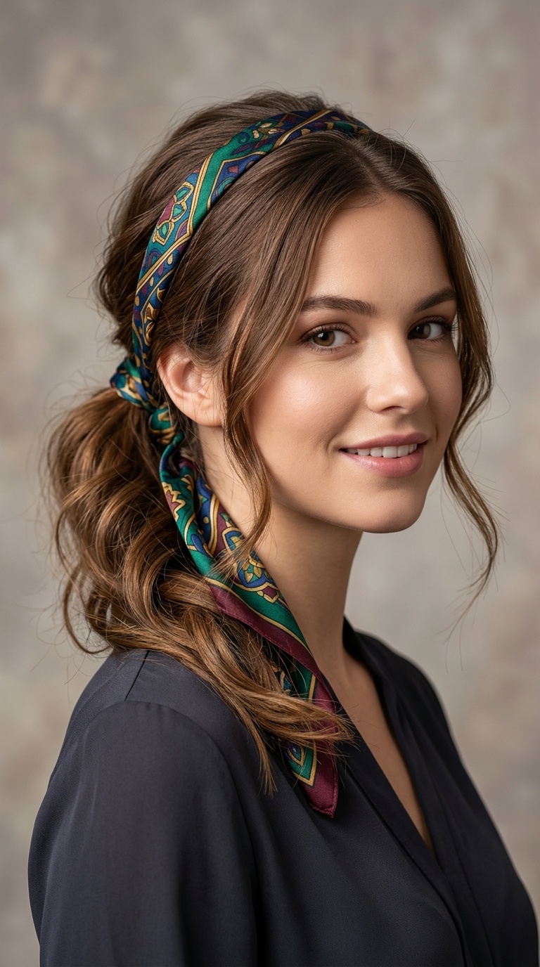 Silk Scarf Accent