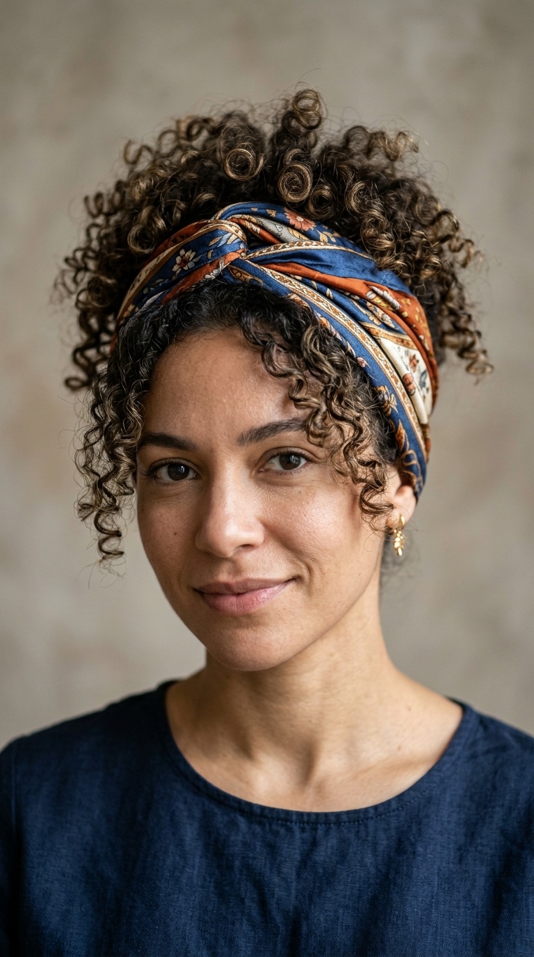 Silk Scarf Headband Wrap