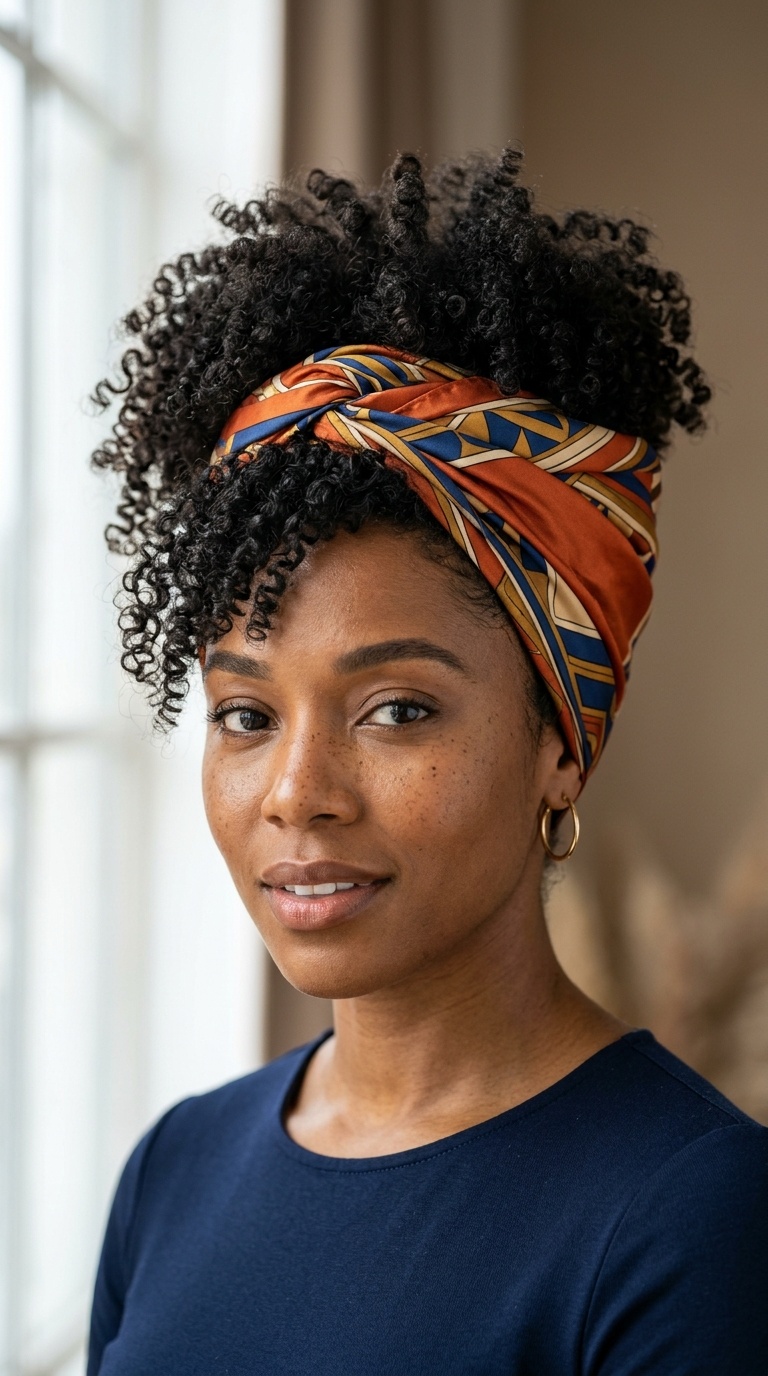 Silk Scarf Turban Wrap