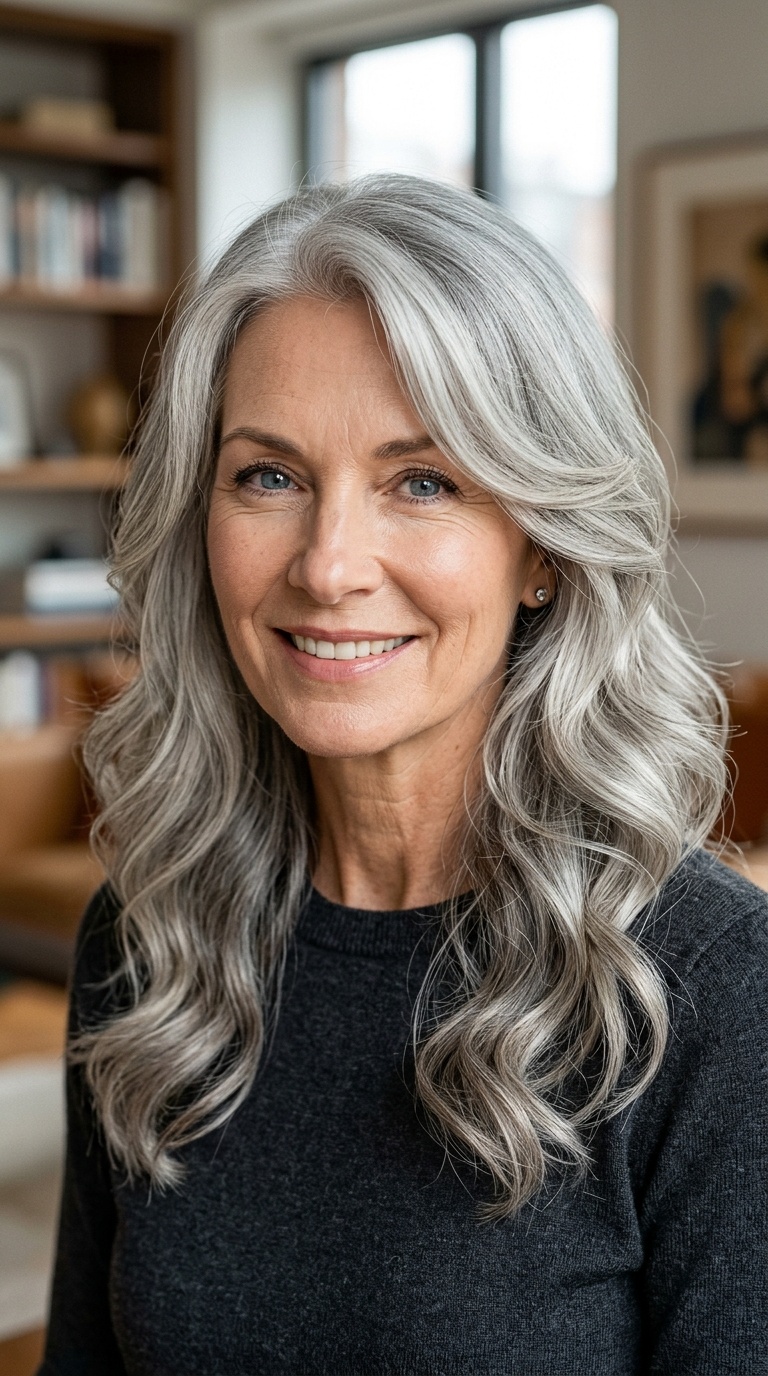 Silver Fox Cascading Waves