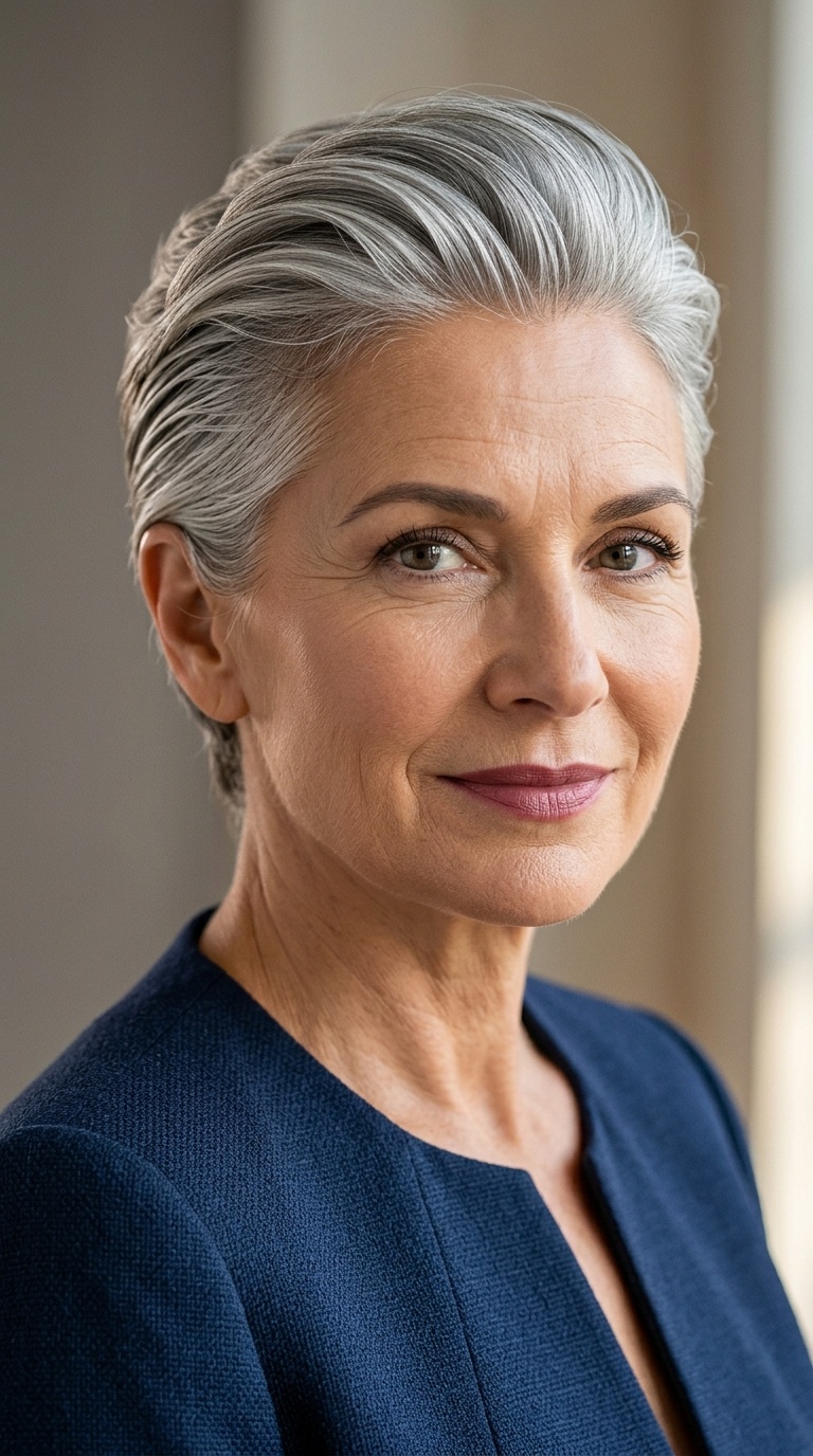 Silver Fox Slick-Back
