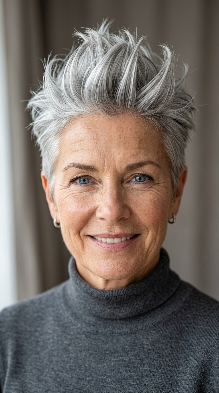 Silver Fox Textured Quiff