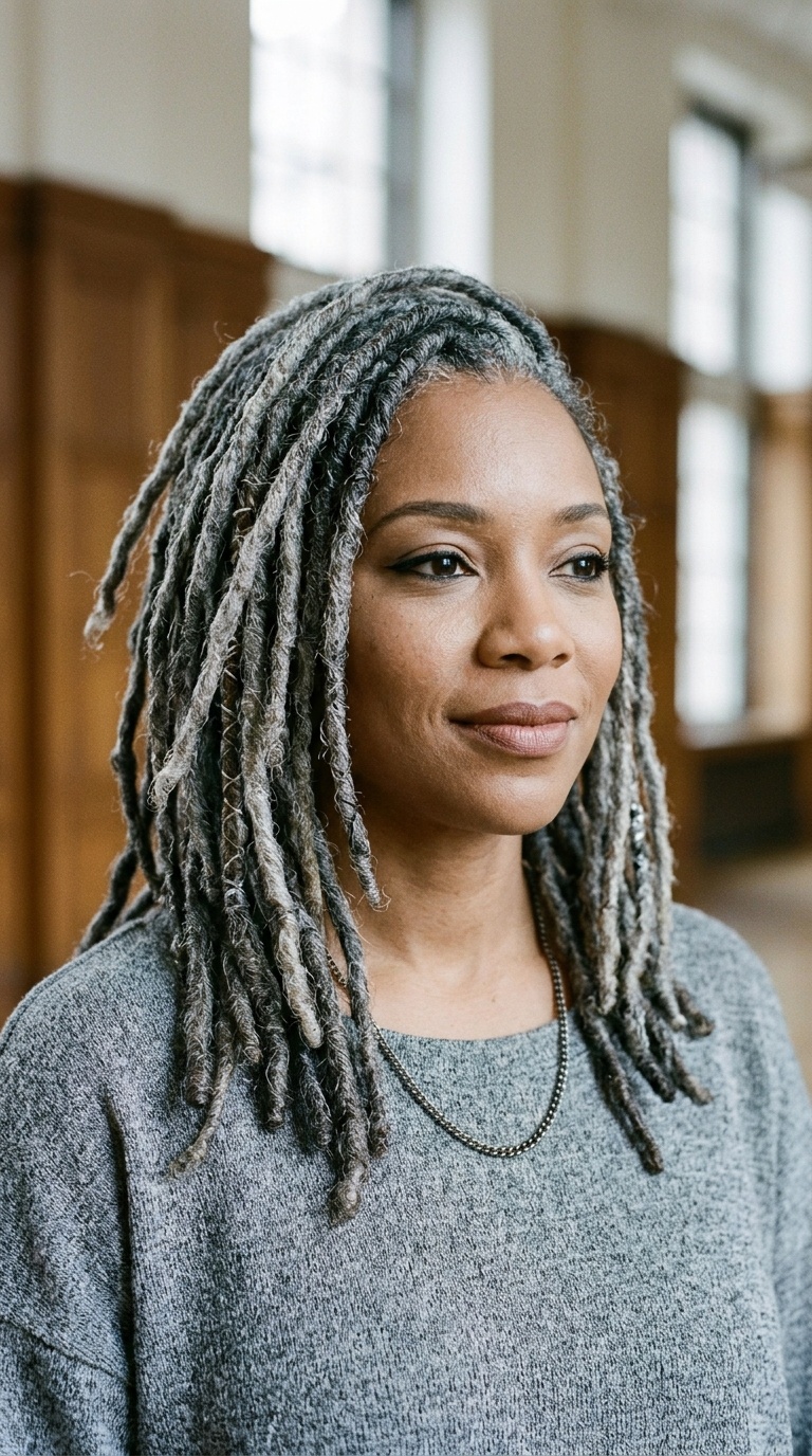 Silver Goddess Locs