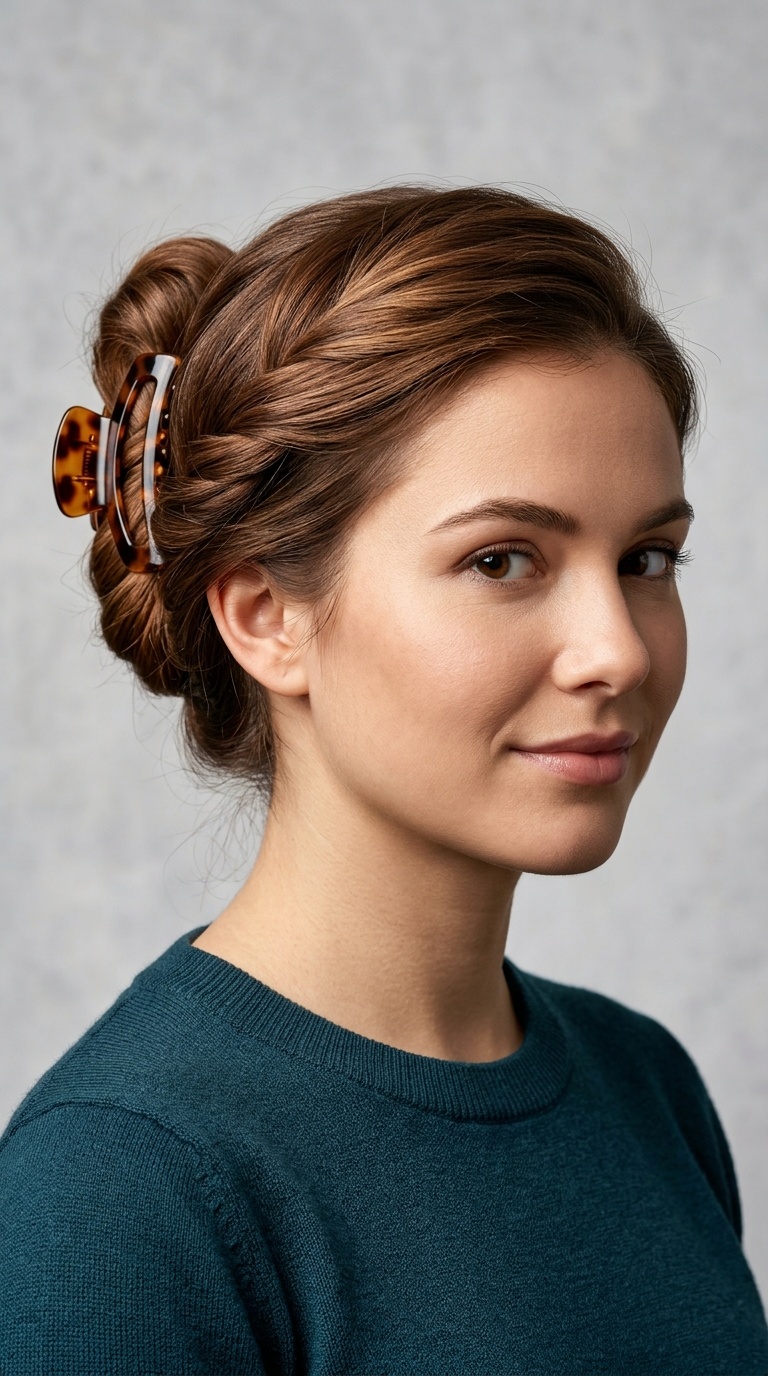 Simple Claw Clip Twist
