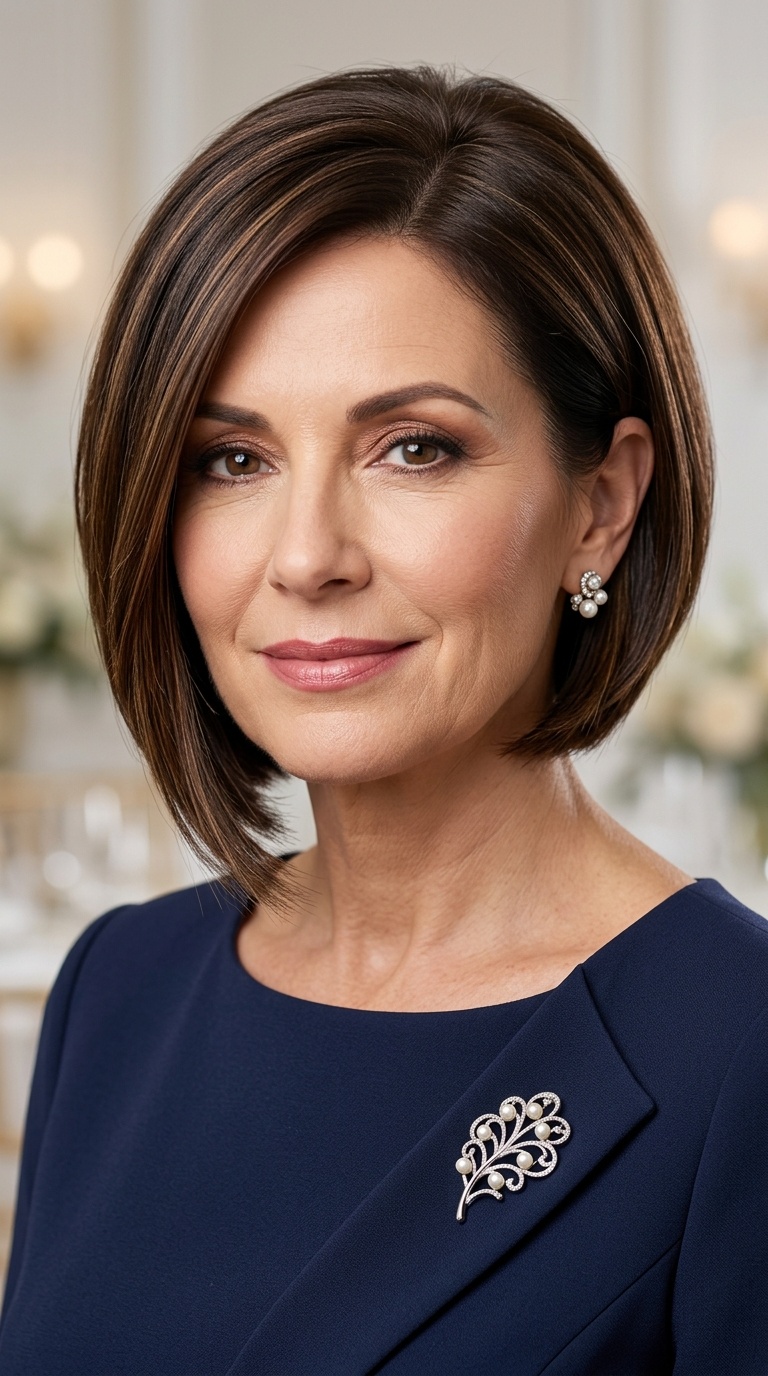 Sleek Asymmetrical Bob