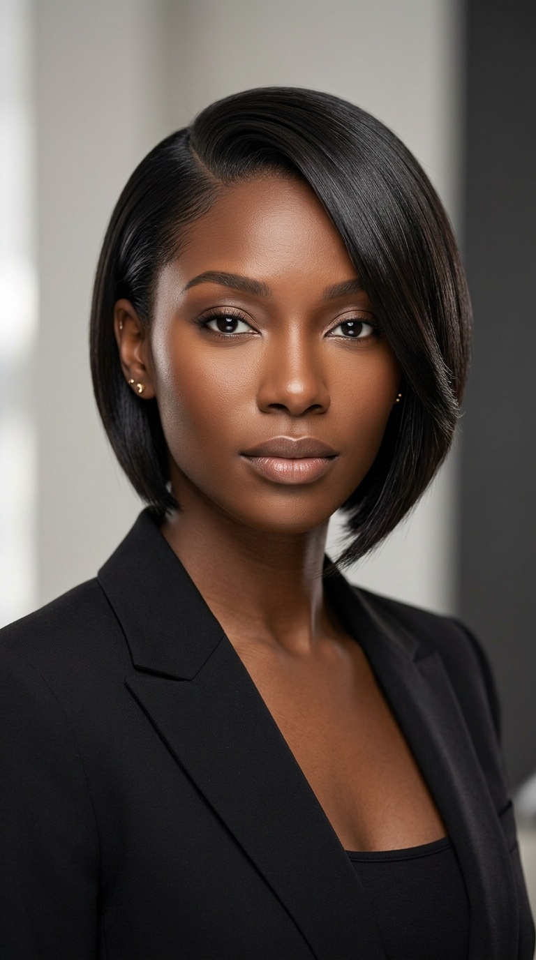 Sleek Asymmetrical Cut