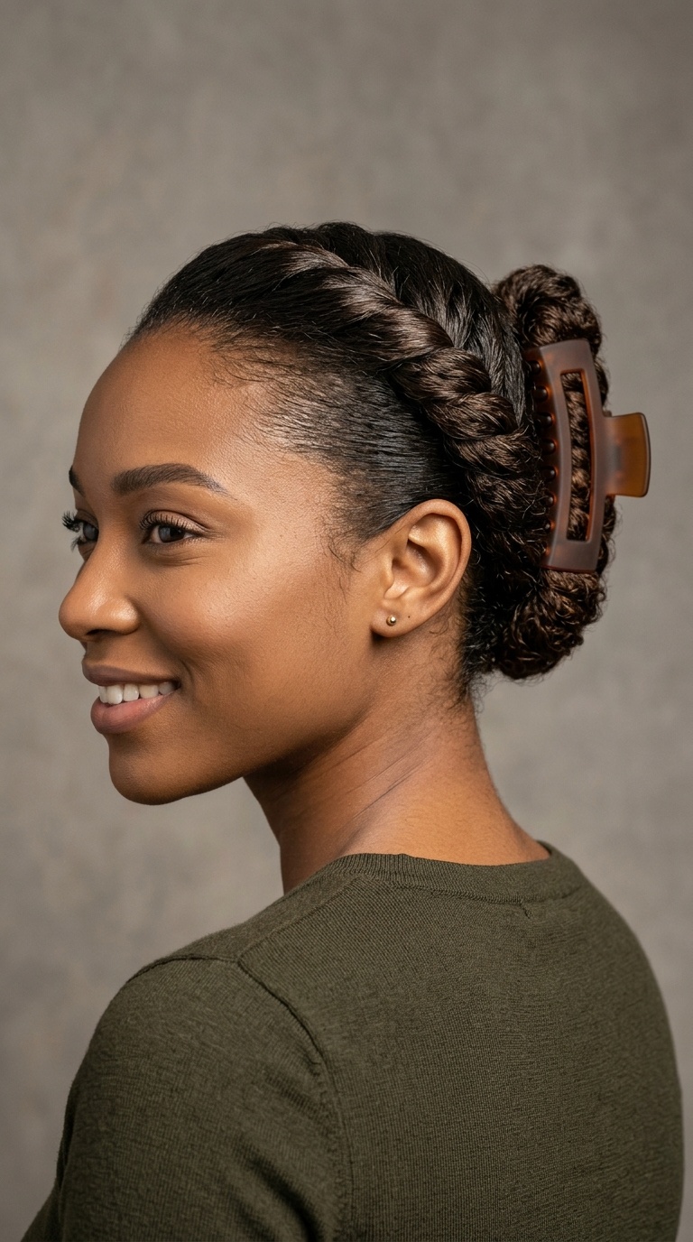 Sleek Back Rolled Twist