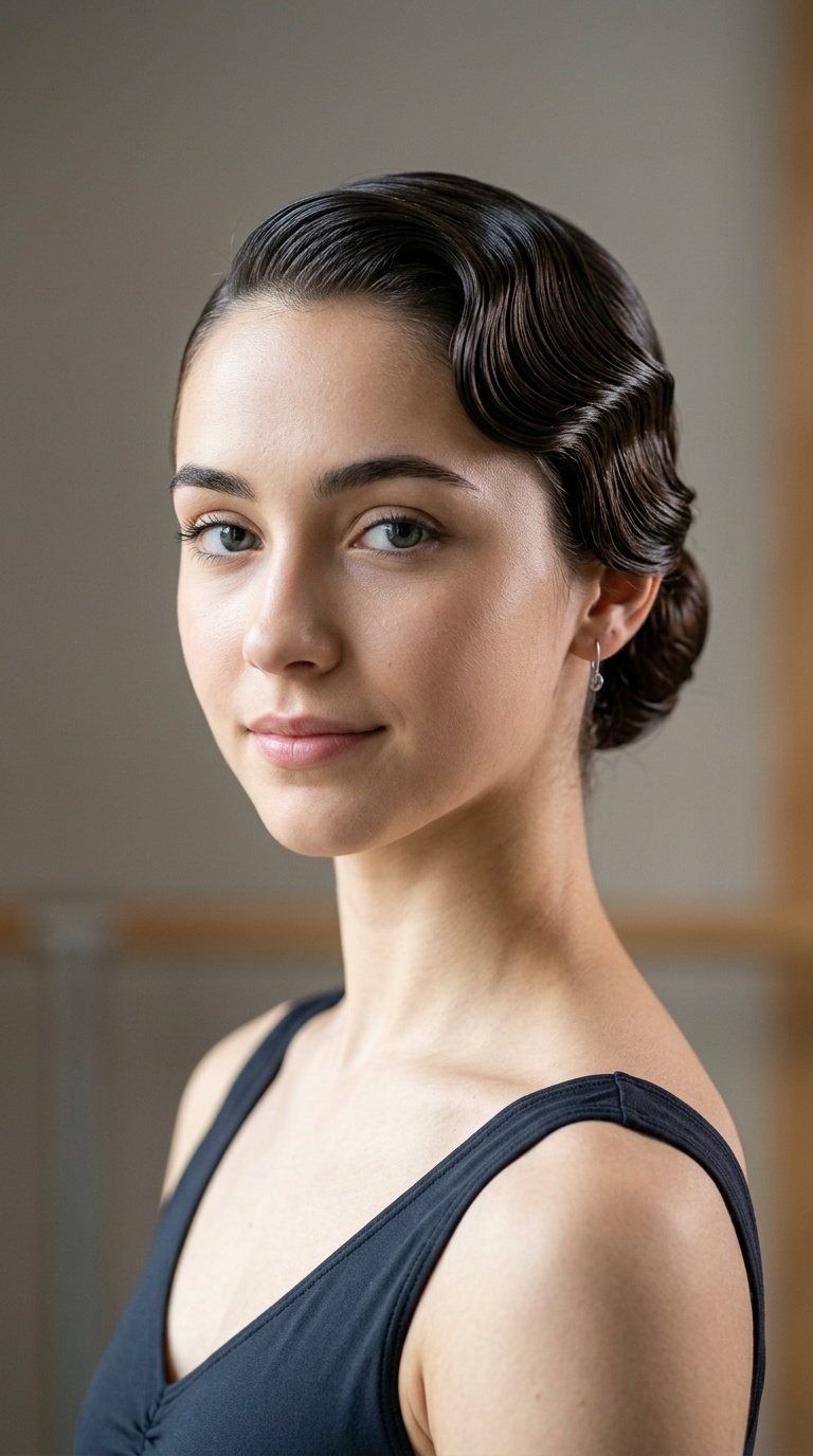 Sleek Back with Finger Waves