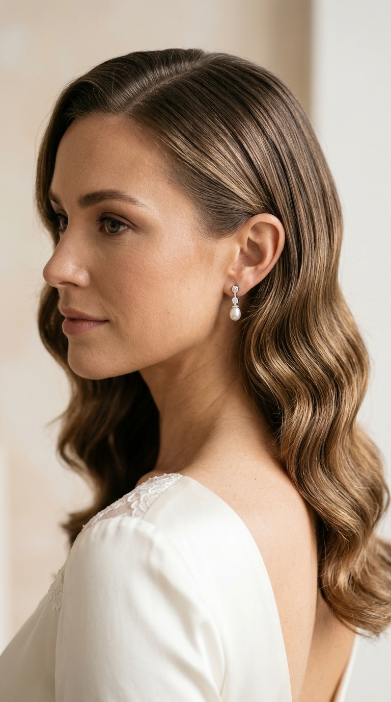 Sleek Behind-the-Ear Waves