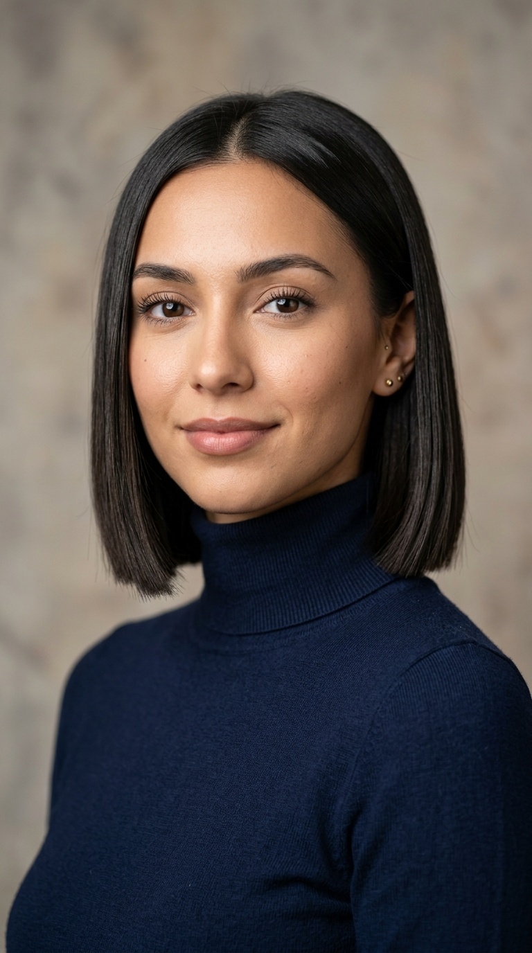 Sleek Blunt Bob