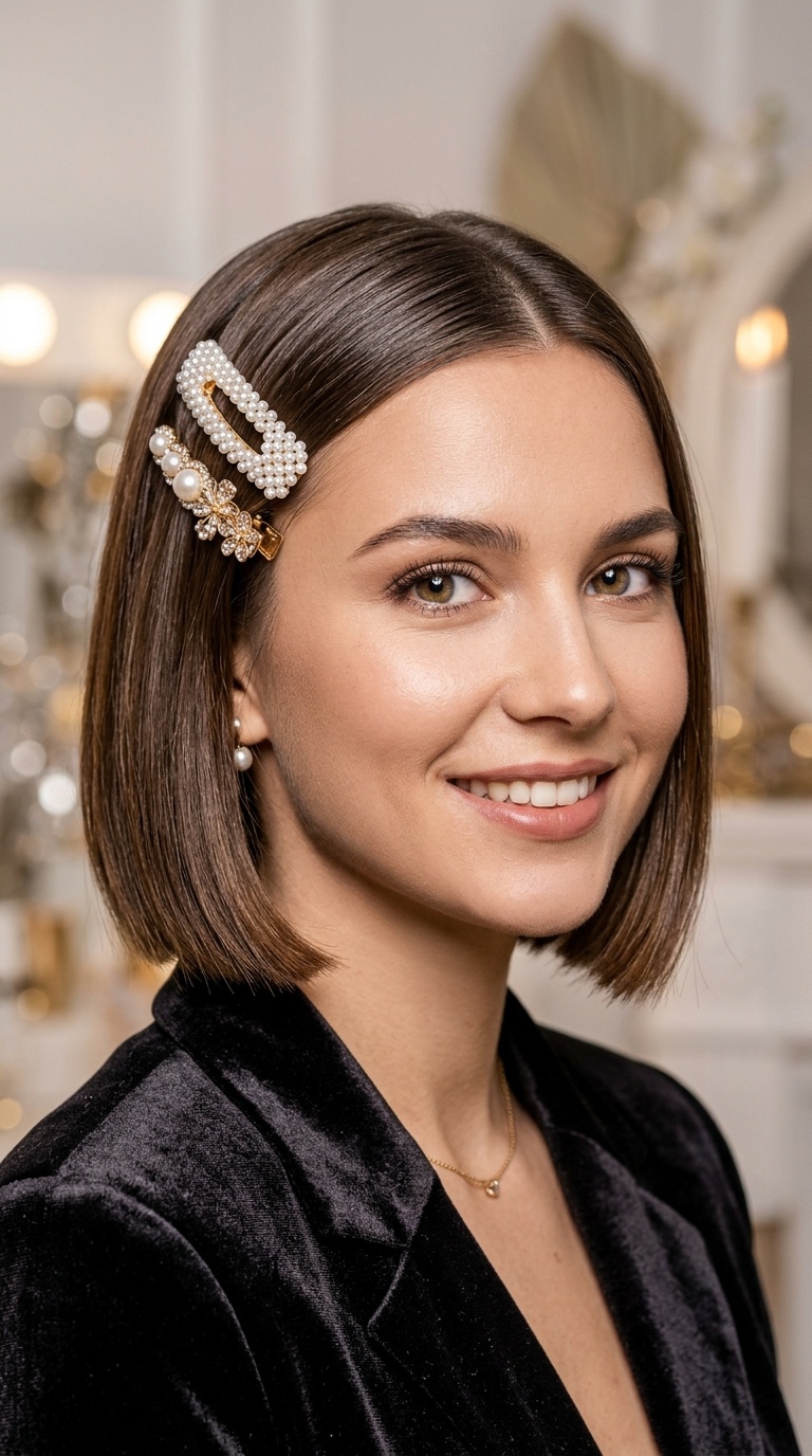 Sleek Bob with Statement Clips