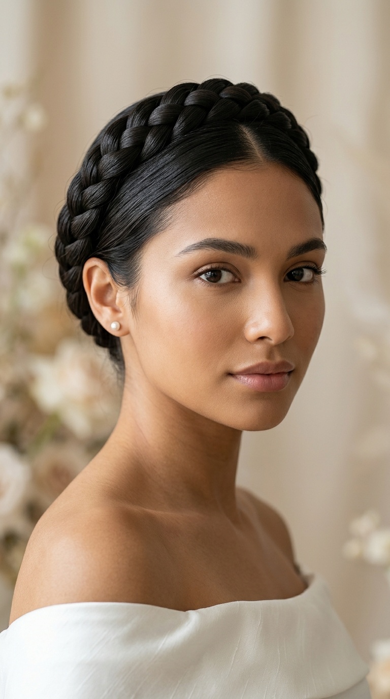 Sleek Braided Crown (Flat)