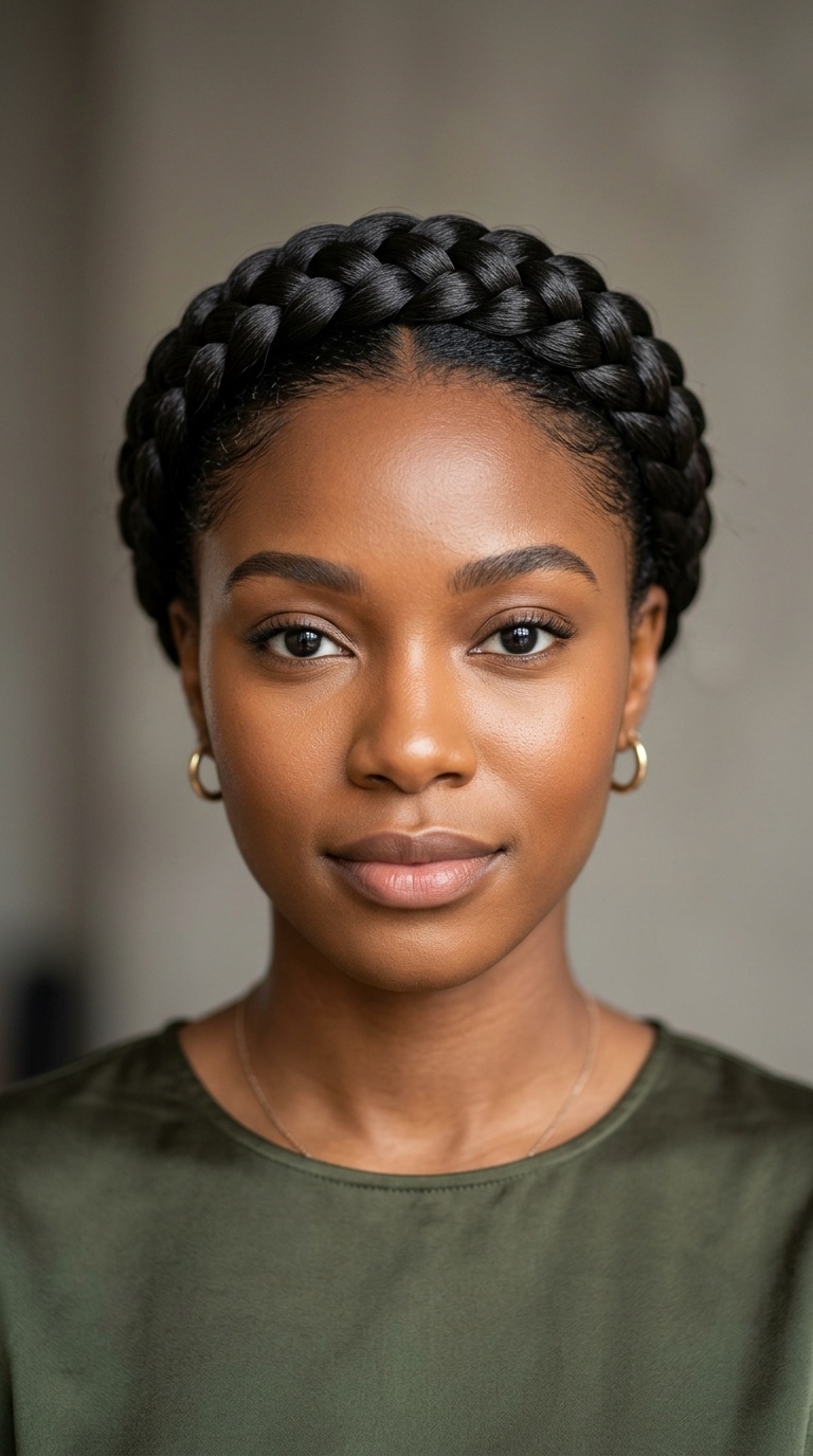 Sleek Crown Braid
