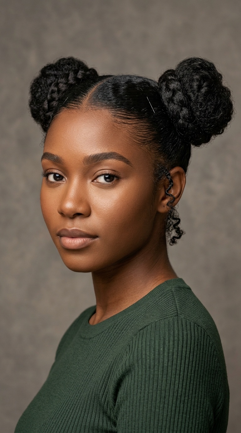 Sleek Double Space Buns