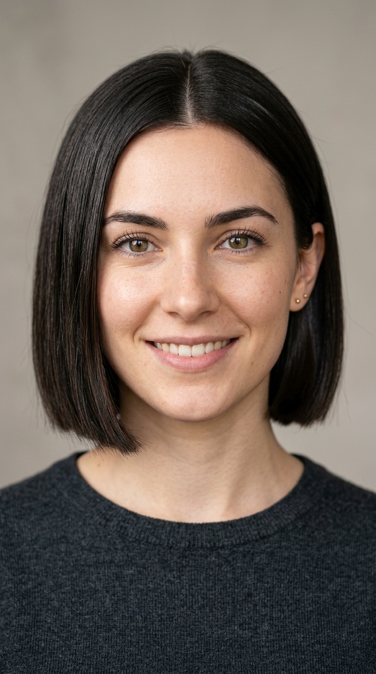 Sleek Ear-Length Bob