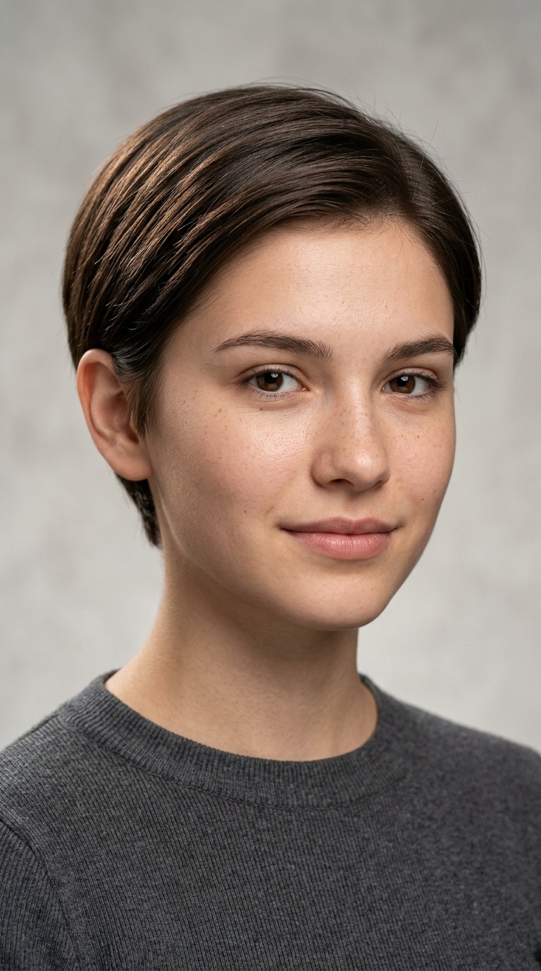 Sleek Ear-Length Crop