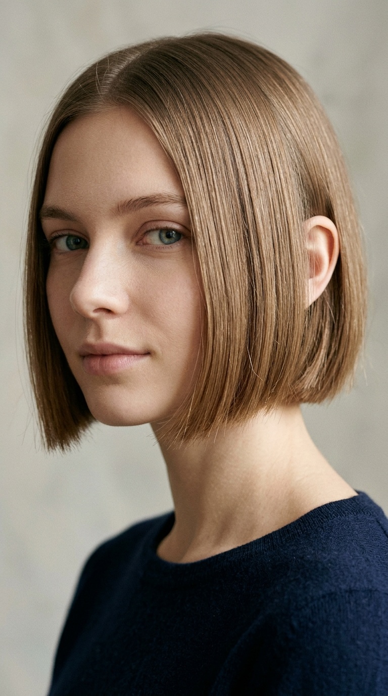 Sleek Ear-Length Micro Bob
