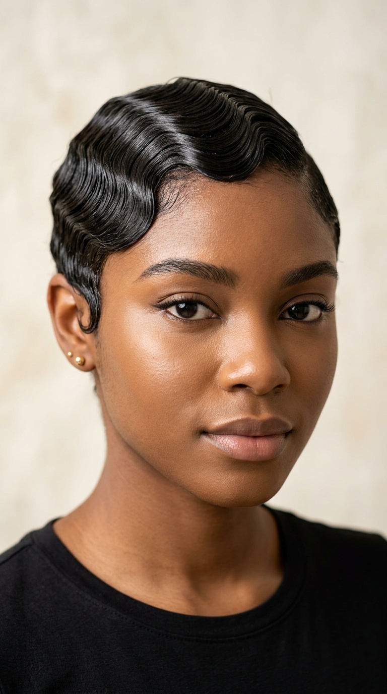 Sleek Finger Waves