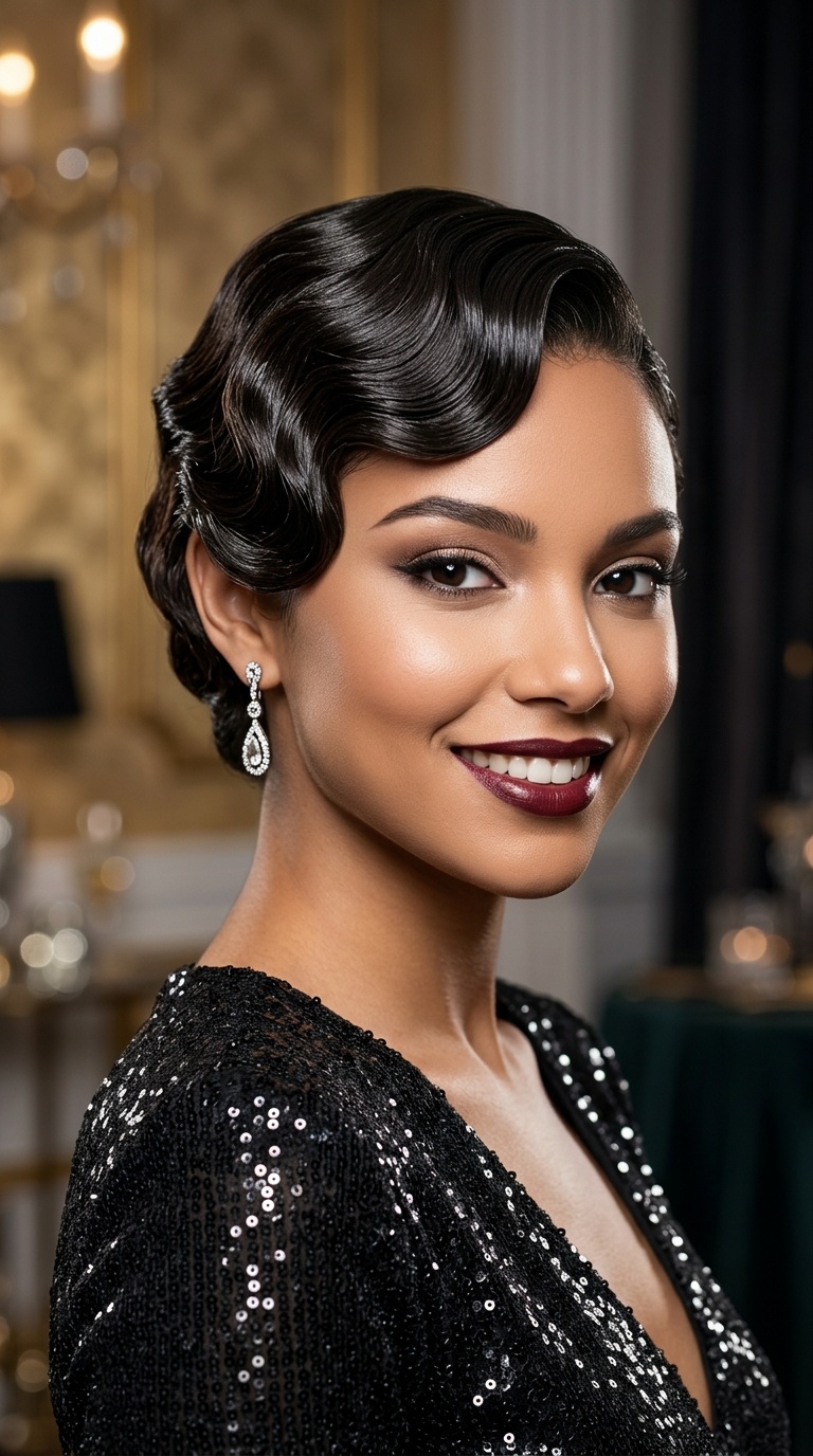 Sleek Finger Waves
